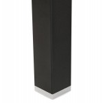 Bureau BENCH table de réunion moderne en bois pieds noirs RICARDO (140x140 cm) (naturel)