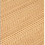 Diseño de oficina derecha pies blancos de madera BOUNY (140x70 cm) (natural)