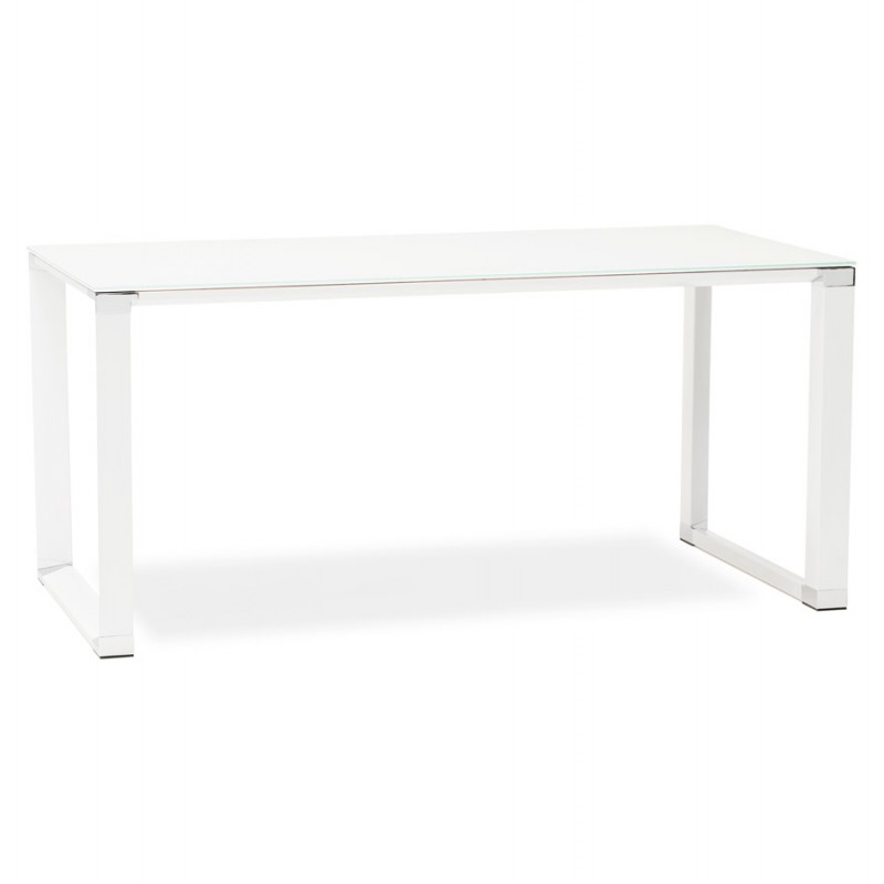 140x70 cm (weiß) (weiss) Tisch aus glas gehärtetem Glas (140x70 cm) - image 49745