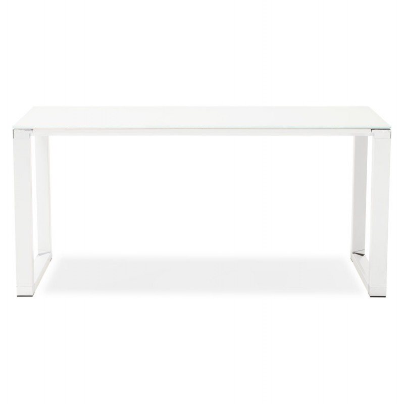 140x70 cm (weiß) (weiss) Tisch aus glas gehärtetem Glas (140x70 cm) - image 49746