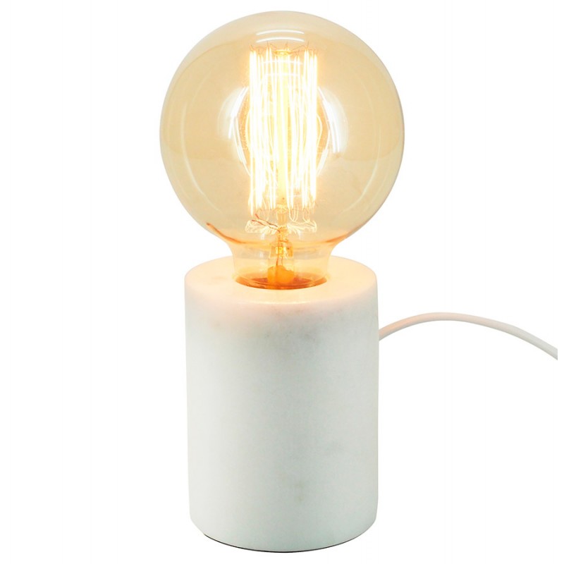 Pied de lampe à poser en marbre APRIL (blanc) - image 49973