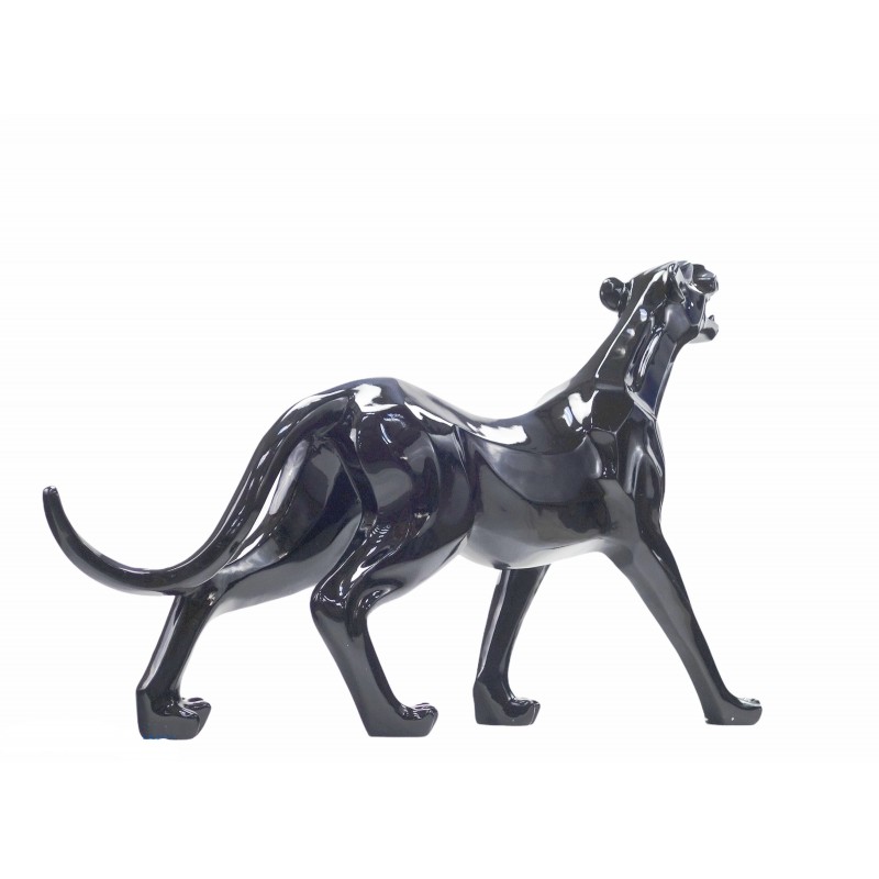 Statue design decorative sculpture Panther XL resin H65 cm (black) - image 50071