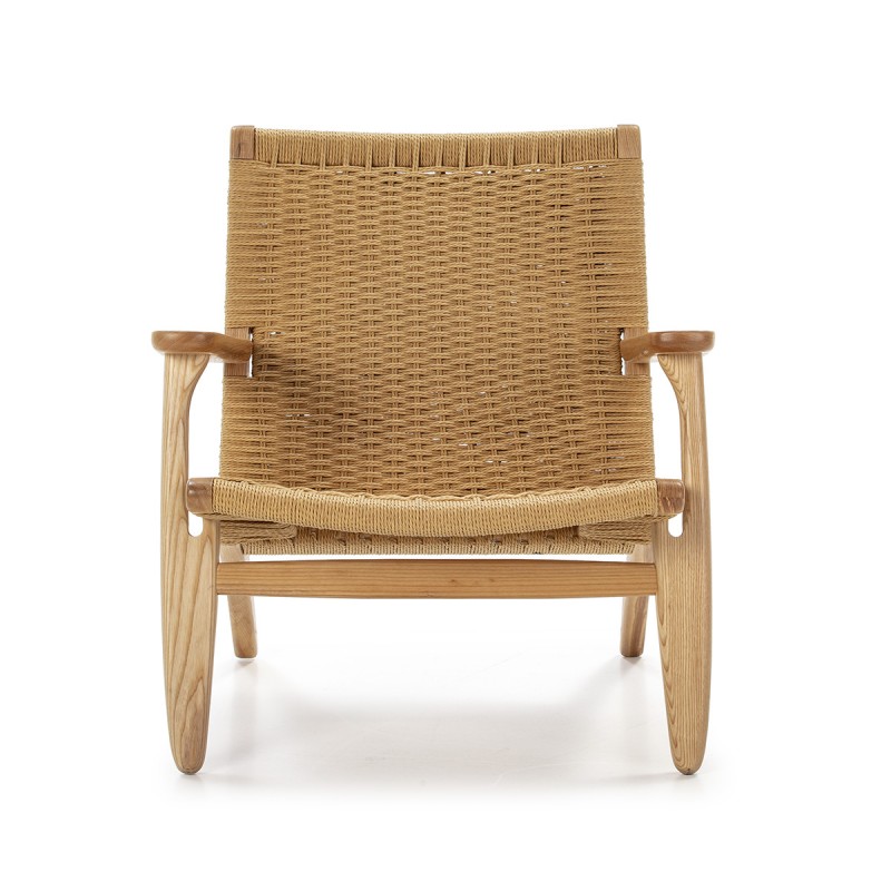 Armchair 70X74X74 Wood Rope Natural - image 50490