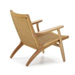 Armchair 70X74X74 Wood Rope Natural