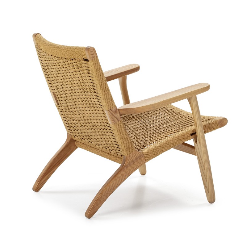 Armchair 70X74X74 Wood Rope Natural - image 50491