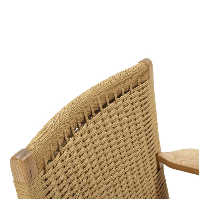 Armchair 70X74X74 Wood Rope Natural - image 50493