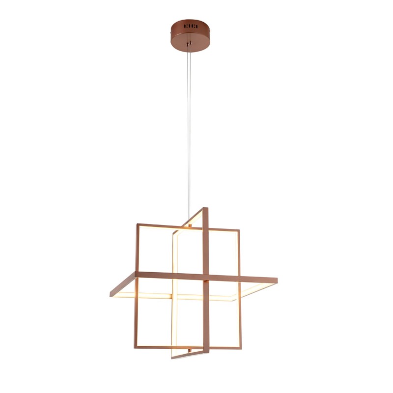 Hanging Lamp 50X50X180 Metal Colour Copper - image 50608