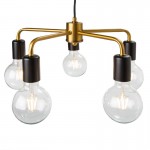 Hanging Lamp 40X40X15 Metal Golden Black