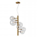 Hanging Lamp 57X57X125 Glass Metal Golden