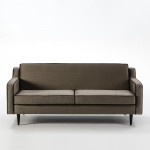 Sofa 3 Sitzer 201X91X88 Cm Brauner Stoff