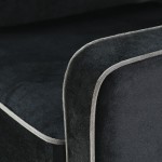 Armchair 1P 86X91X88 Black Fabric