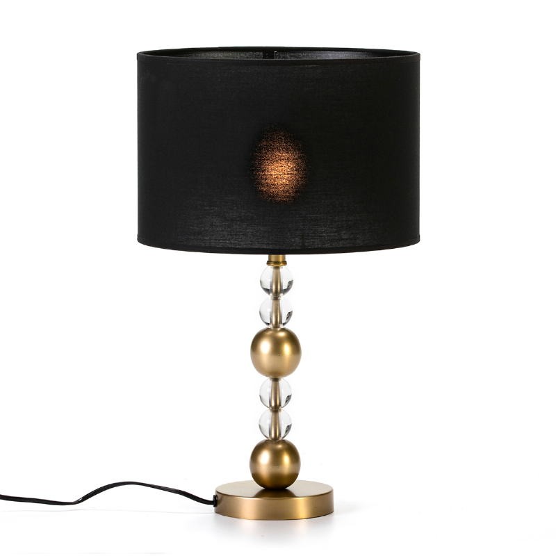 Table Lamp Without Lampshade 13X13X33 Metal Golden Acrylic Transparent - image 51290