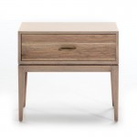 Bedside Table 1 Drawer 60X40X55 Wood Grey