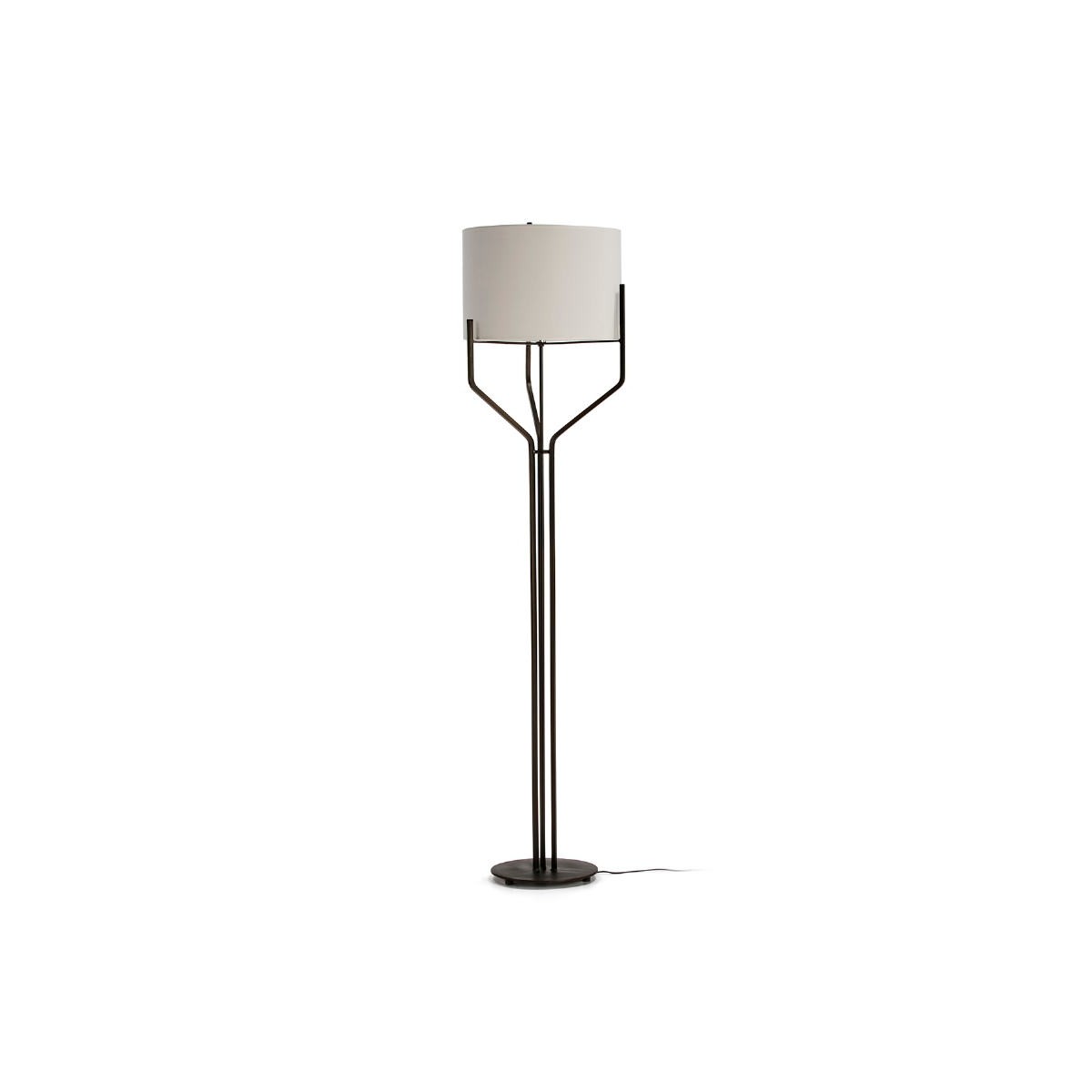 Lampe à pied de salon 170 cm - Lampadaire avec support en acier