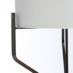 Standard Lamp With Lampshade 28X28X165 Metal Dark Brown