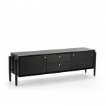 Tv Furniture 2 Doors 2 Drawers 160X40X50 Wood Black