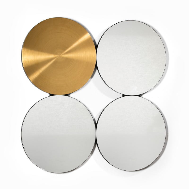 Mirror 100X3X100 Glass Metal Golden - image 51881