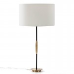 Table Lamp Without Lampshade 14X60 Metal Golden Black