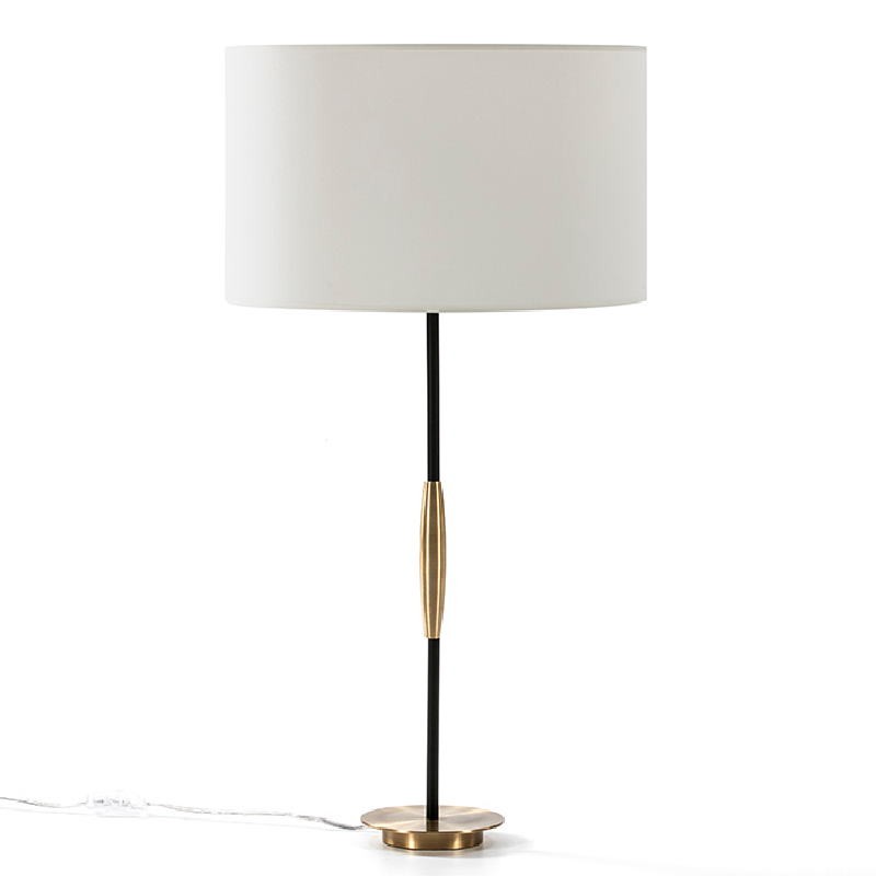 Table Lamp Without Lampshade 14X60 Metal Golden Black - image 51941