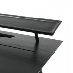 Schreibtisch 120X70X91 Holz Schwarz/Metall Schwarz