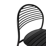 Chair 47X55X81 Metal Black P.Leather Black