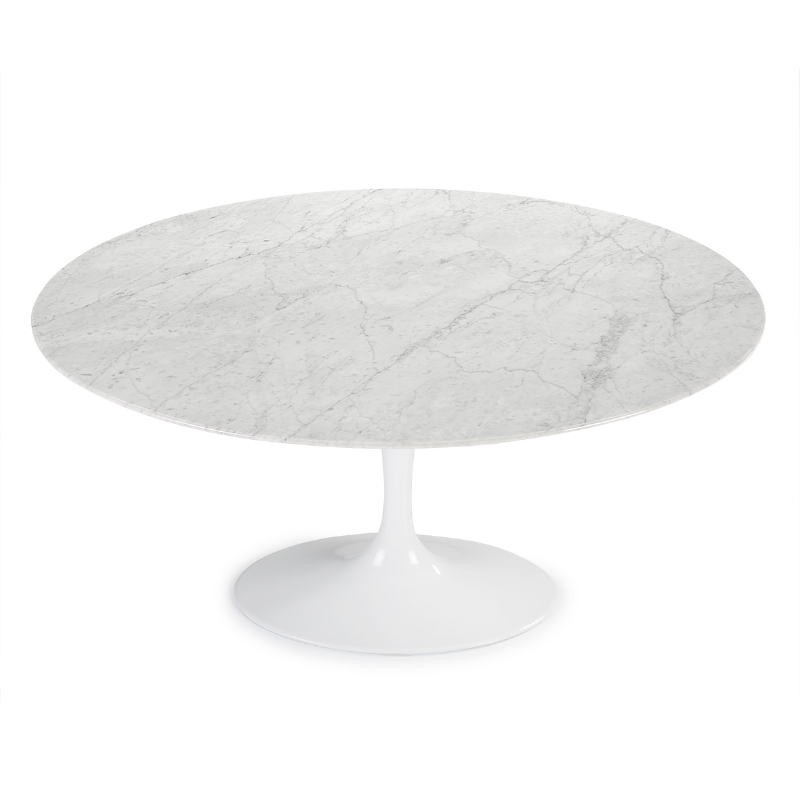 Table à Manger 150x120x73 cm Marbre Blanc Aluminium Blanc - image 52227