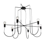 Hanging Lamp 119X119X45 Metal Black