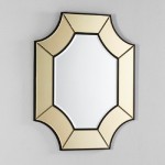 Mirror 85X3X100 Glass Transparent Gold