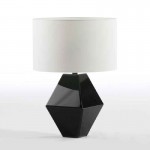 Table Lamp Without Lampshade 21X21X37 Glass Black