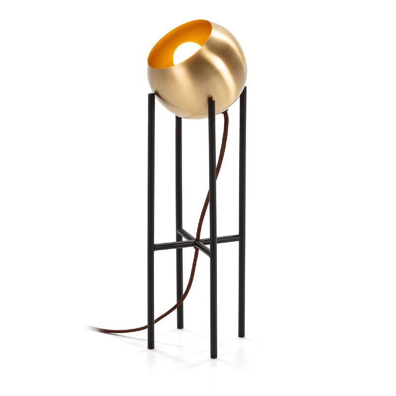 Table Lamp 15X15X46 Metal Golden Black - image 52564