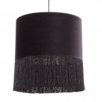 Hanging Lamp With Lampshade 40X40X43 Velvet Black
