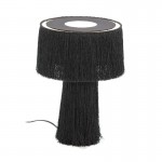 Table Lamp With Lampshade 25X25X38 Fabric Black Model 2