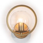 Wall Lamp 21X23X22 Glass Metal Golden
