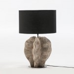 Table Lamp Without Lampshade 30X28X42 Metal Wood White Washed