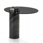 Auxiliary Table 51X43 Glass Black Granite Black