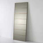 Mirror 76X3X195 Glass Metal Golden