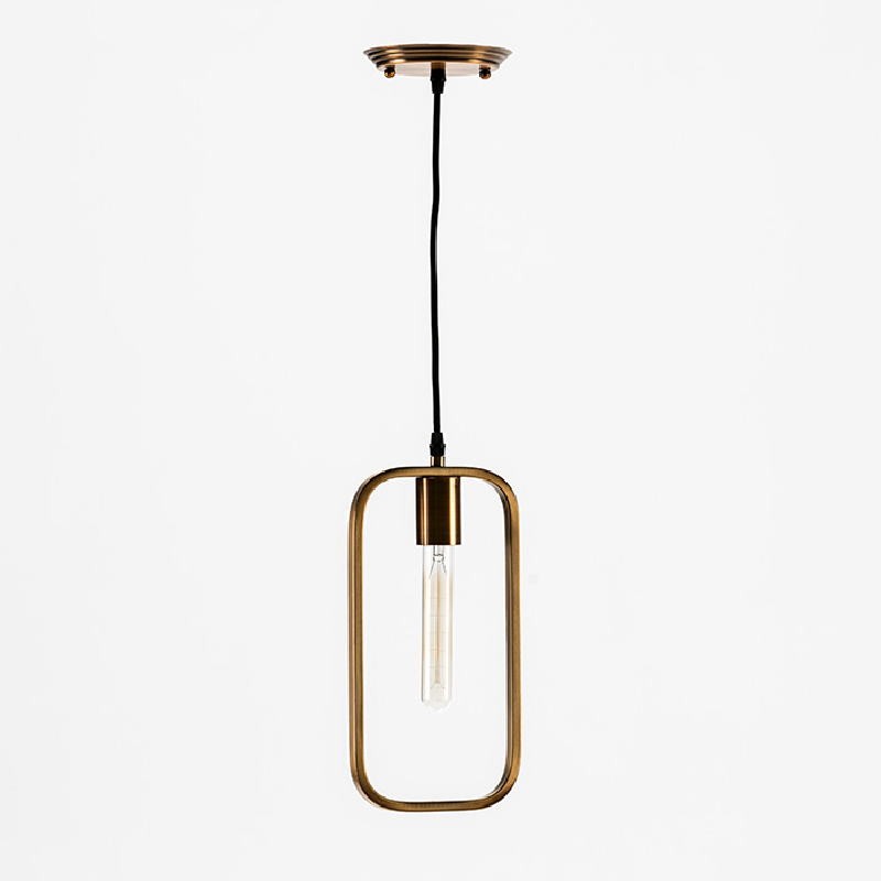 Hanging Lamp Without Lampshade 16X4X33 Metal Golden