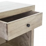 Bedside Table 50X40X55 Wood Grey Veiled Model 2