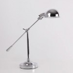 Table Lamp With Lamp Shade 74X18X55 Metal Chrome