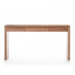 Console 3 Drawers 140X30X75 Wood Natural Veiled