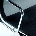 Office Adjustable Chair 64X62X107 113 Metal Mesh Black