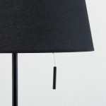 Lampe de Table avec abat-jour 25x36x50 Métal Noir