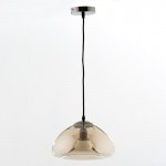 Hanging Lamp With Lampshade 30X18 Glass Amber