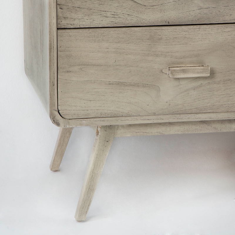 Sideboard 200X50X75 Wood Grey Veiled - image 53785