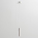 Hanging Lamp Without Lampshade 6X16 Marble White