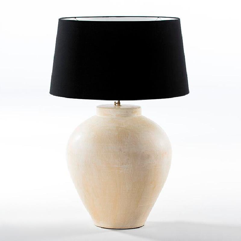 Lampe de Table sans abat-jour 45x45x55 aprox. Terre cuite Crème - image 53953