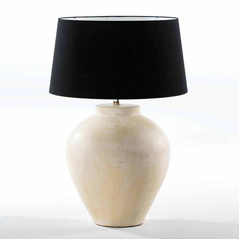 Table Lamp Without Lampshade 45X45X55 Aprox. Terra-Cotta Cream - image 53954