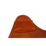 BUTTERFLY Sillon de cuero italiano con cabezal (marrón)