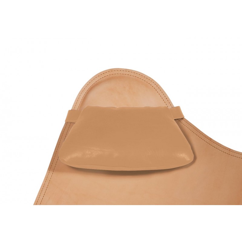 Têtière amovible pour fauteuil en cuir italien BUTTERFLY (naturel) - image 54013