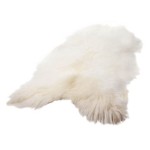 Peau de mouton islandais XXL ICELAND (blanc, ivoire)